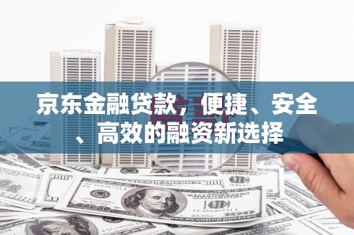 扶绥京东金融贷款，便捷、安全、高效的融资新选择